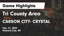 Tri County Area  vs CARSON CITY- CRYSTAL  Game Highlights - Feb. 21, 2024
