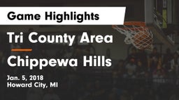 Tri County Area  vs Chippewa Hills  Game Highlights - Jan. 5, 2018