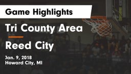 Tri County Area  vs Reed City  Game Highlights - Jan. 9, 2018