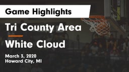 Tri County Area  vs White Cloud  Game Highlights - March 3, 2020