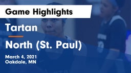 Tartan  vs North (St. Paul)  Game Highlights - March 4, 2021