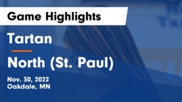 Tartan  vs North (St. Paul)  Game Highlights - Nov. 30, 2022