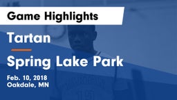 Tartan  vs Spring Lake Park  Game Highlights - Feb. 10, 2018