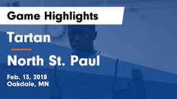 Tartan  vs North St. Paul  Game Highlights - Feb. 13, 2018