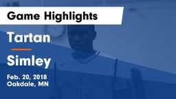 Tartan  vs Simley  Game Highlights - Feb. 20, 2018