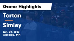 Tartan  vs Simley  Game Highlights - Jan. 22, 2019