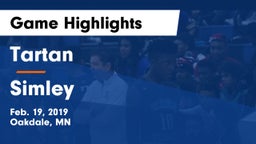 Tartan  vs Simley  Game Highlights - Feb. 19, 2019