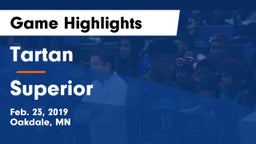 Tartan  vs Superior  Game Highlights - Feb. 23, 2019