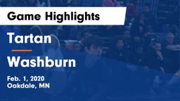Tartan  vs Washburn  Game Highlights - Feb. 1, 2020