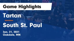 Tartan  vs South St. Paul  Game Highlights - Jan. 21, 2021