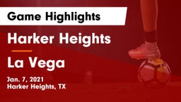 Harker Heights  vs La Vega  Game Highlights - Jan. 7, 2021