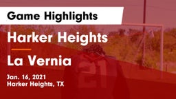 Harker Heights  vs La Vernia  Game Highlights - Jan. 16, 2021