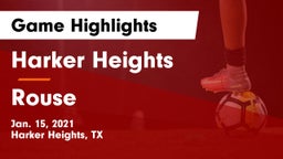 Harker Heights  vs Rouse  Game Highlights - Jan. 15, 2021
