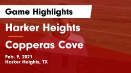 Harker Heights  vs Copperas Cove  Game Highlights - Feb. 9, 2021