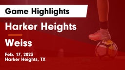 Harker Heights  vs Weiss  Game Highlights - Feb. 17, 2023