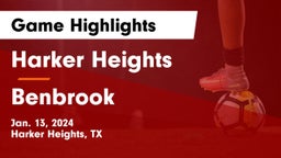 Harker Heights  vs Benbrook  Game Highlights - Jan. 13, 2024