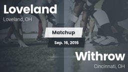 Matchup: Loveland  vs. Withrow  2016