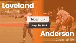 Matchup: Loveland  vs. Anderson  2016