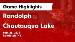Randolph  vs Chautauqua Lake  Game Highlights - Feb. 25, 2023
