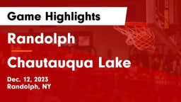 Randolph  vs Chautauqua Lake  Game Highlights - Dec. 12, 2023