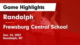 Randolph  vs Frewsburg Central School Game Highlights - Jan. 24, 2023