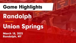 Randolph  vs Union Springs  Game Highlights - March 18, 2023