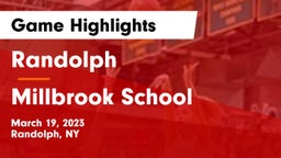 Randolph  vs Millbrook School Game Highlights - March 19, 2023