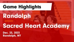 Randolph  vs Sacred Heart Academy Game Highlights - Dec. 23, 2023