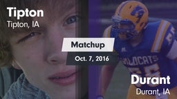 Matchup: Tipton  vs. Durant  2016