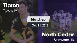 Matchup: Tipton  vs. North Cedar  2016