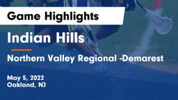 Indian Hills  vs Northern Valley Regional -Demarest Game Highlights - May 5, 2022