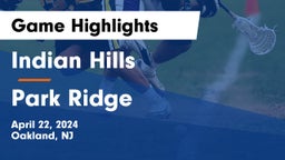 Indian Hills  vs Park Ridge  Game Highlights - April 22, 2024