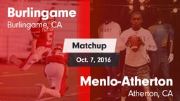 Matchup: Burlingame High vs. Menlo-Atherton  2016