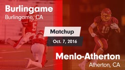 Matchup: Burlingame High vs. Menlo-Atherton  2016
