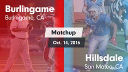 Matchup: Burlingame High vs. Hillsdale  2016