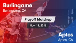 Matchup: Burlingame High vs. Aptos  2016