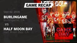 Recap: Burlingame  vs. Half Moon Bay  2016