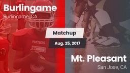 Matchup: Burlingame High vs. Mt. Pleasant  2017