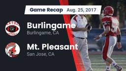 Recap: Burlingame  vs. Mt. Pleasant  2017