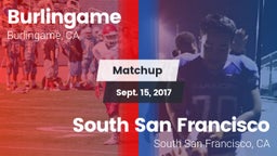 Matchup: Burlingame High vs. South San Francisco  2017