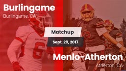 Matchup: Burlingame High vs. Menlo-Atherton  2017