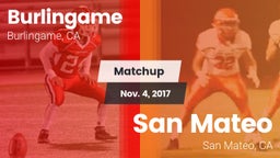 Matchup: Burlingame High vs. San Mateo  2017