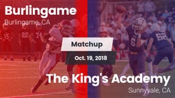 Matchup: Burlingame High vs. The King's Academy  2018