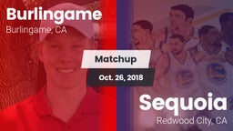 Matchup: Burlingame High vs. Sequoia  2018
