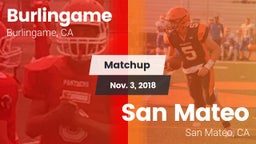 Matchup: Burlingame High vs. San Mateo  2018