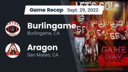 Recap: Burlingame  vs. Aragon  2022