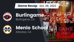 Recap: Burlingame  vs. Menlo School 2022