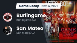 Recap: Burlingame  vs. San Mateo  2021