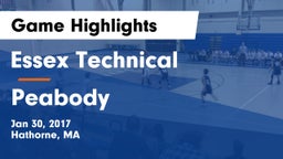 Essex Technical  vs Peabody Game Highlights - Jan 30, 2017