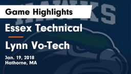 Essex Technical  vs Lynn Vo-Tech  Game Highlights - Jan. 19, 2018